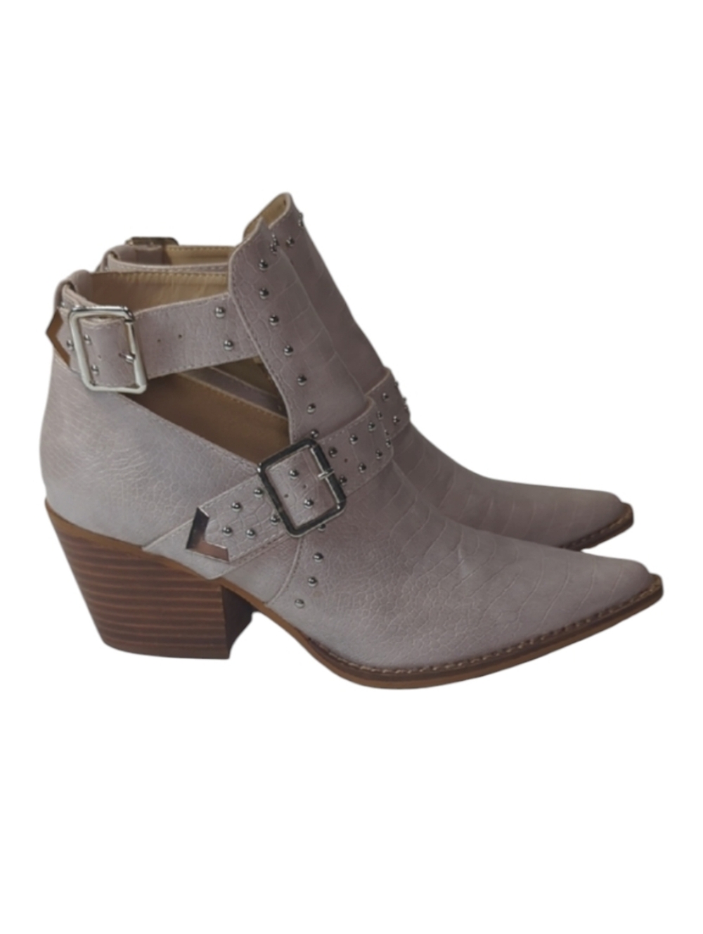 Arider Girl Emme Western Ankle Boots With Studs and Buckle Straps Size 7